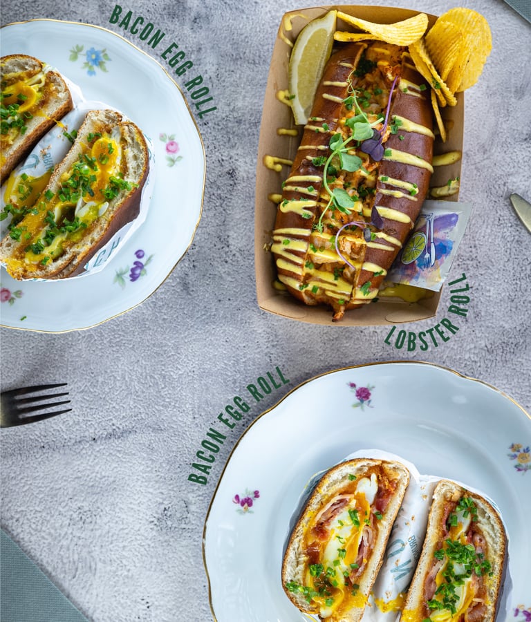 Egg rolls van Krunch Gent: Bacon, Lobster en Dream Egg Roll