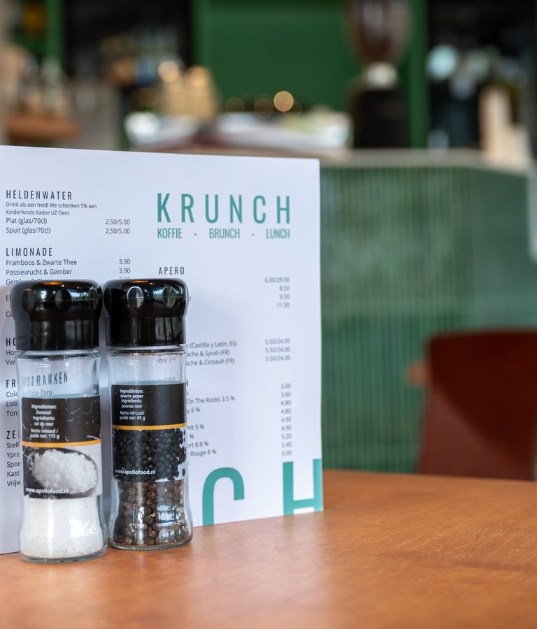 De menukaart van Krunch in Gent
