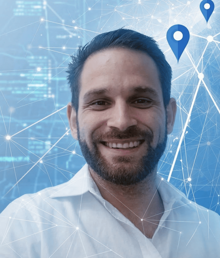 Inhaber, Patrick Angerer der freundlich in die Kamera guckt