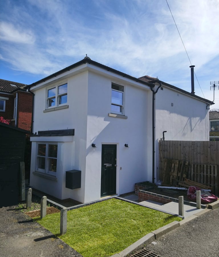 Two storey extension to a house