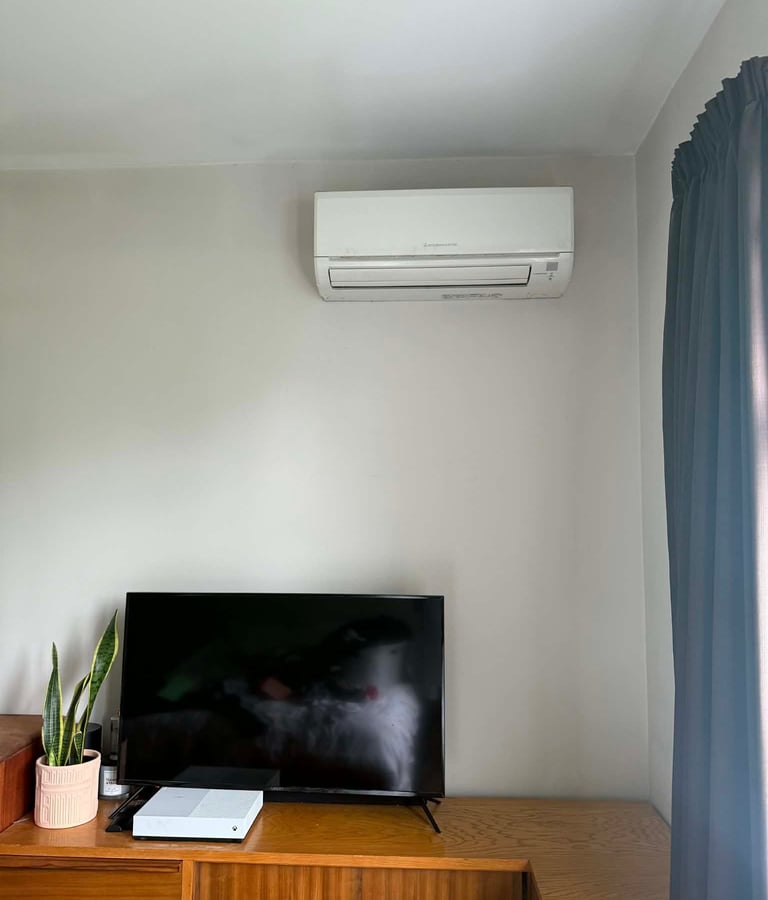 high wall heat pump in bedroom Christchurch Canterbury Ilam Avonside
