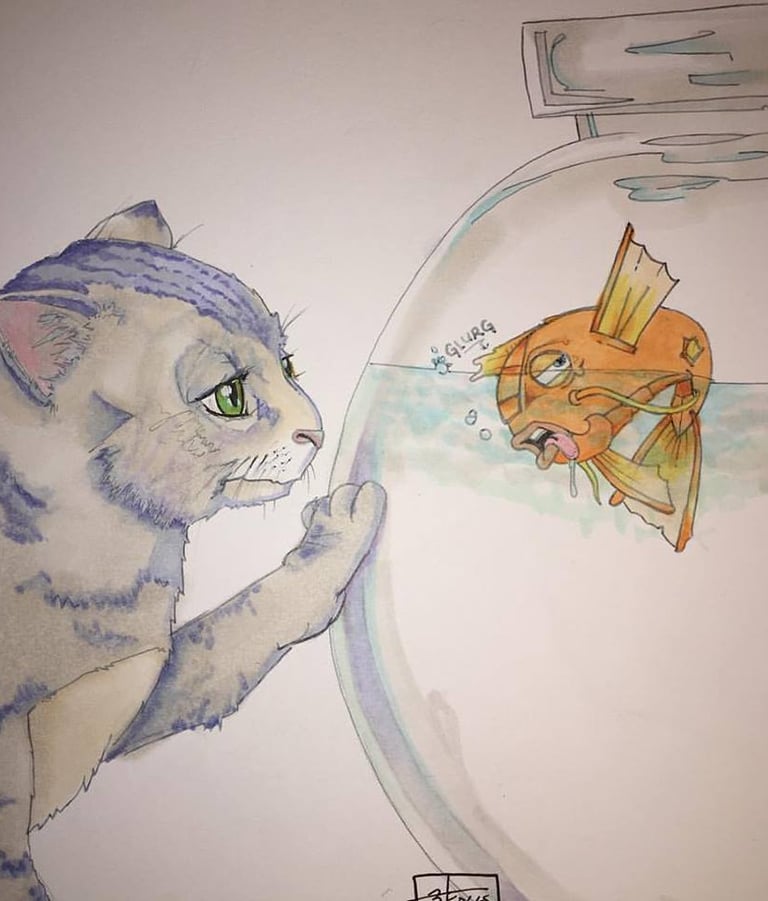 Robert Hedges. Magickarp Sketch