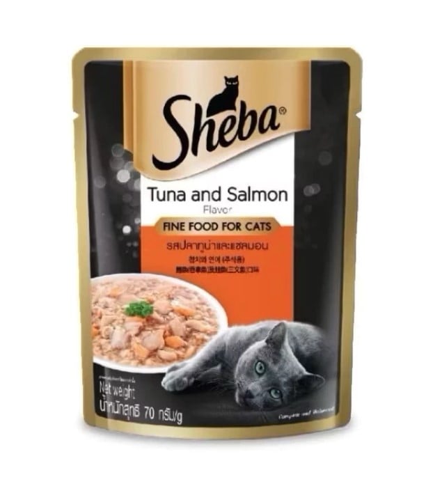 SHEBA TUNA SALMON WETFOOD