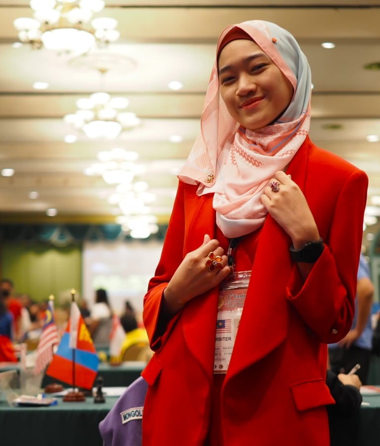 Chess Arbiter Ellie Emira at 6th Eastern Asia Youth 2022 Thailand. Chess Clicks