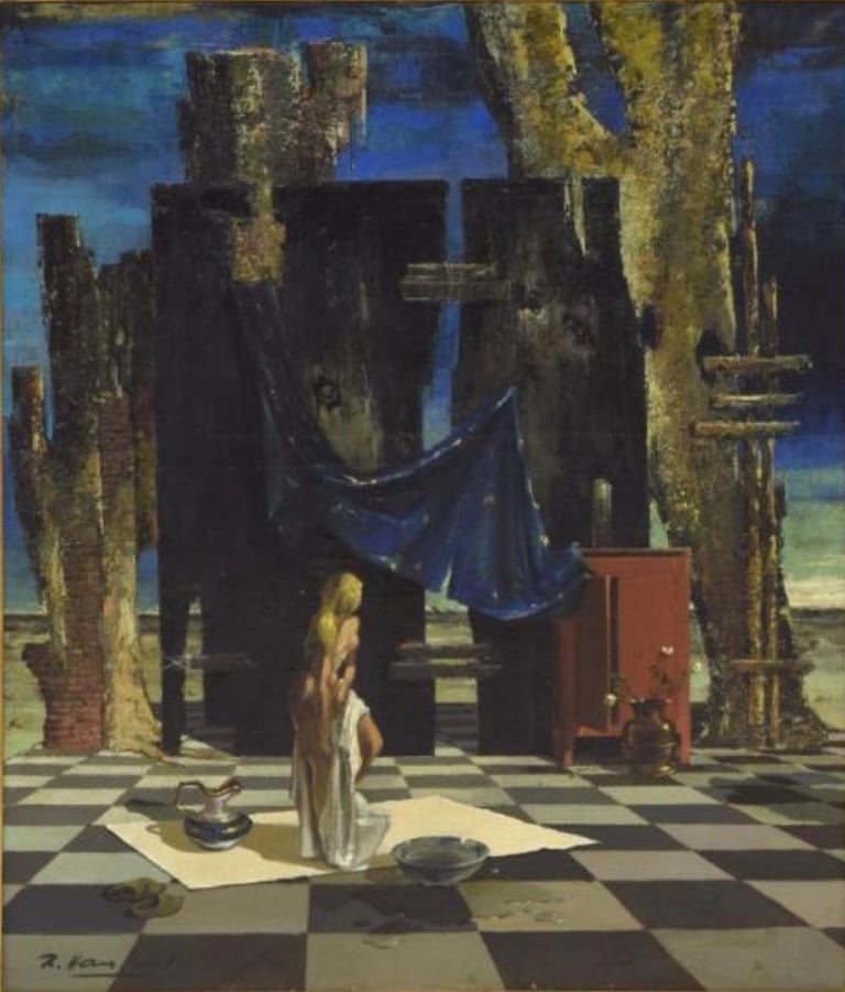 Tableau de René Hansoul "A définir"