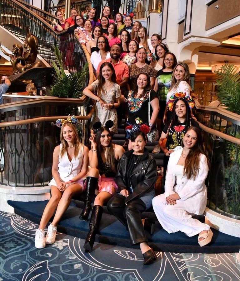 agentes de viajes viaje de familiarización crucero Disney