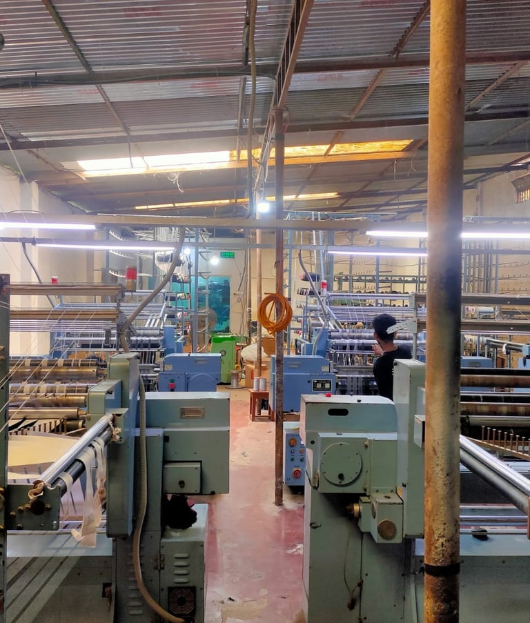 Garment accessories factory — DAHU Korean elastic machinery Bangladesh