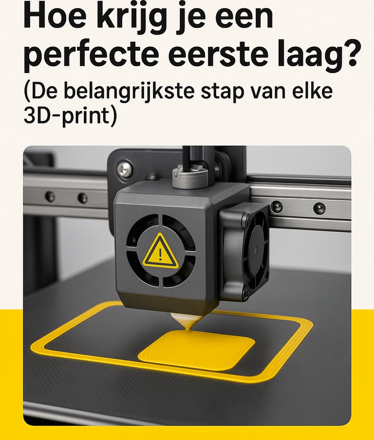 hoe krijg je een perfecte eerste laag 3d printen