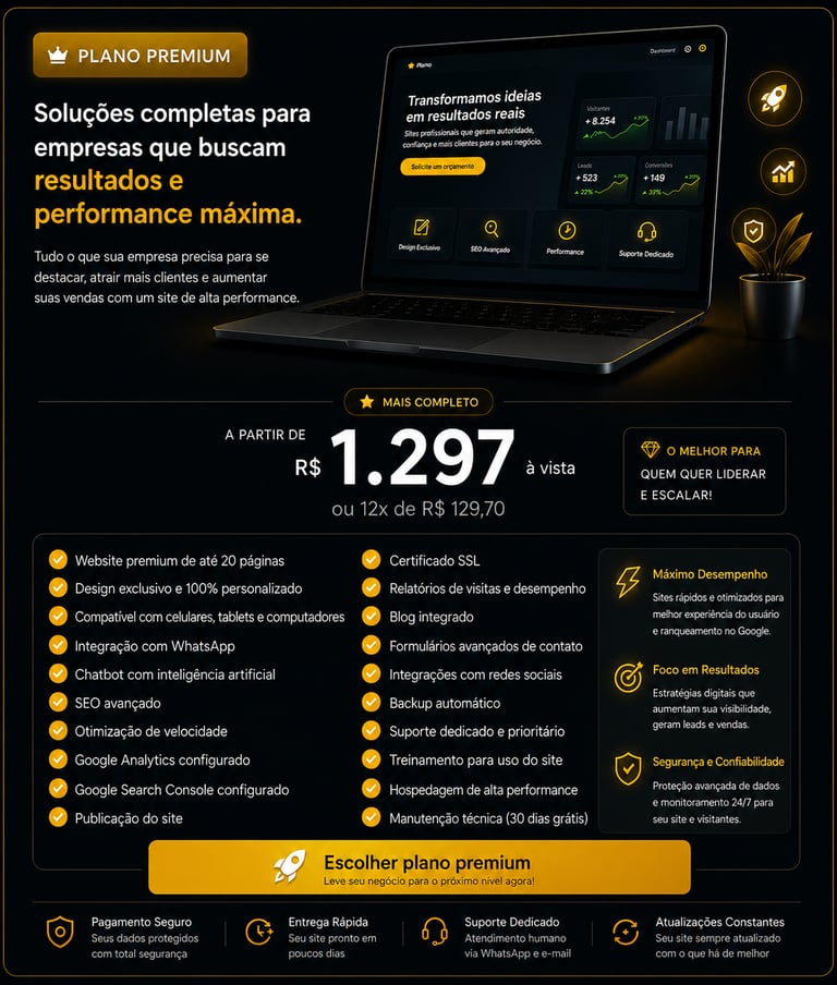 Site institucional profissional