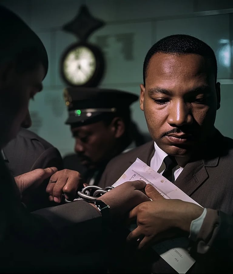 Martin Luther King Jr. Arrested in Atlanta Sit-in
