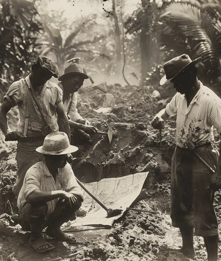 Construction of Pali Road, 1896