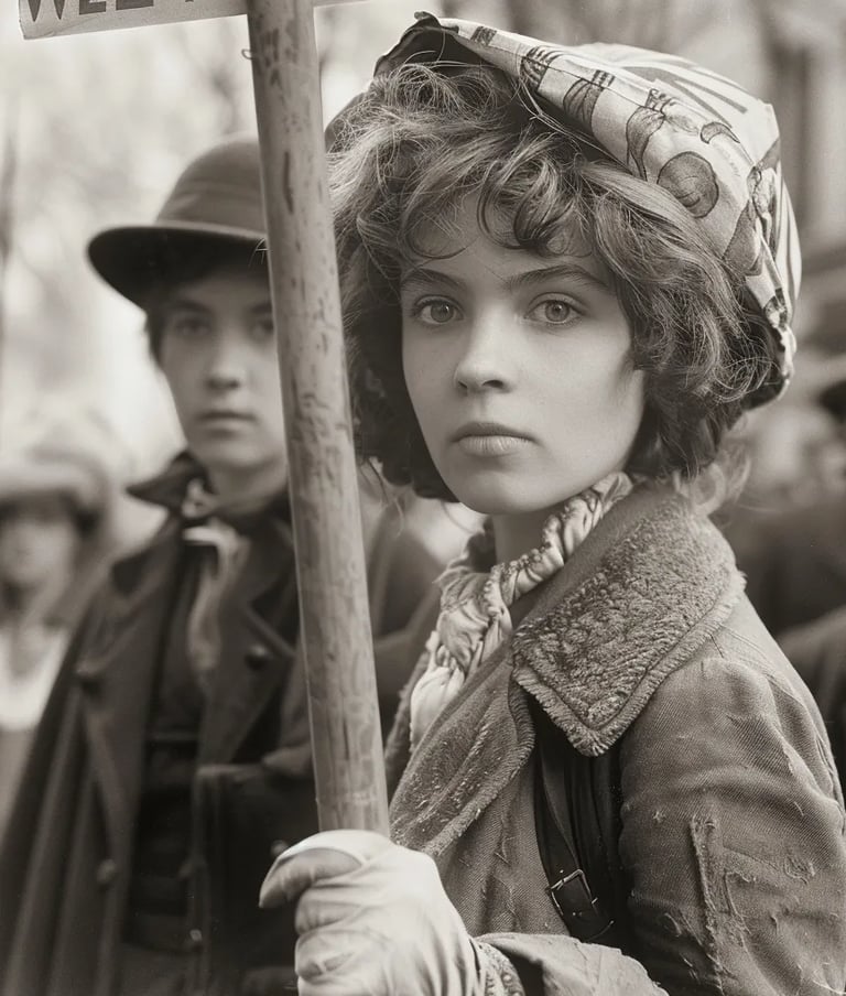 Front Line of the Suffrage Parade, 1917