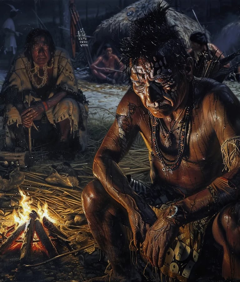 Indigenous Encampment, Texas, 1529