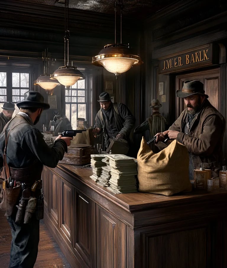 Inside the Bank, Missouri, 1866