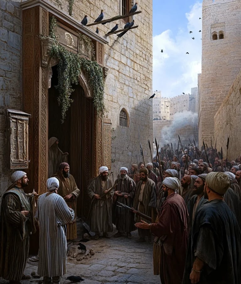 the Ottoman governor’s serai inside Jerusalem’s walled quarter, 1626