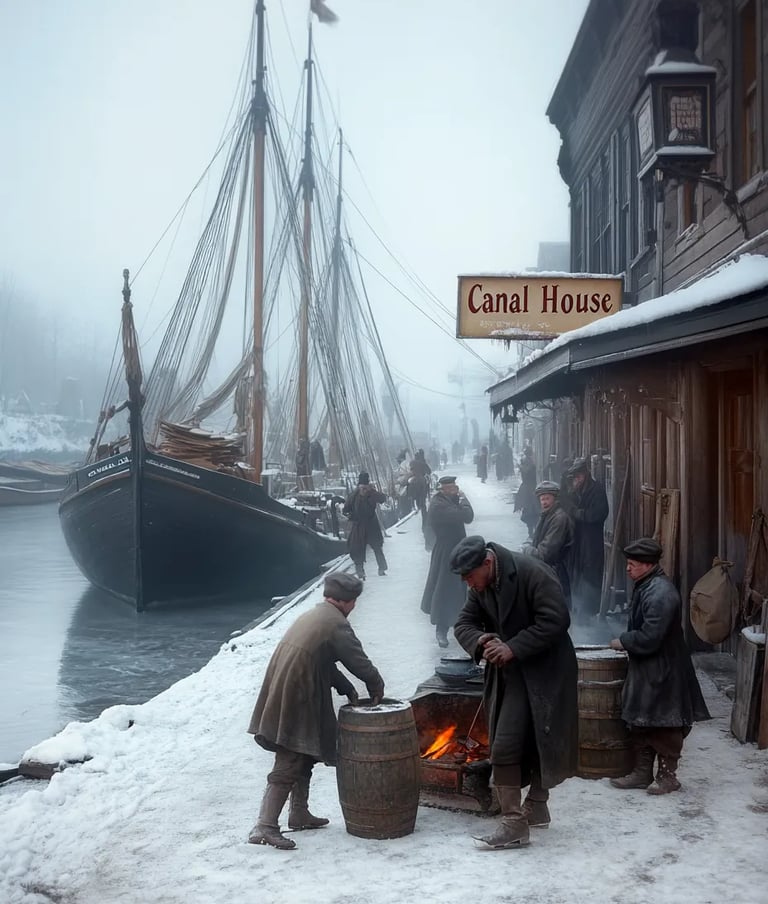 Lock No. 45, New York, 1831: Canal at a Standstill
