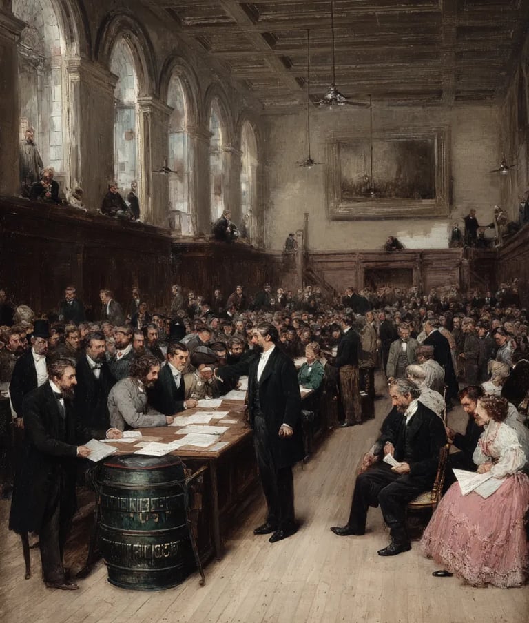 Lottery Drawing, Grand Assembly Room, New York, 1863
