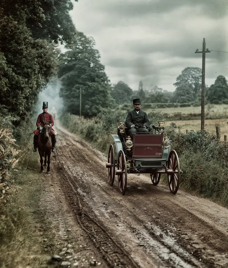 Oxford Countryside Lane, England, 1865: Speed Enforcement