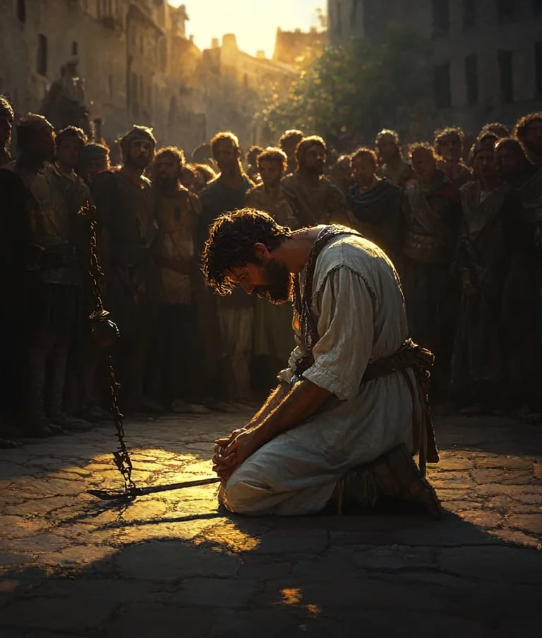 The_Martyrdom_of_Saint_Fermin_Saint_Fermin_kneels