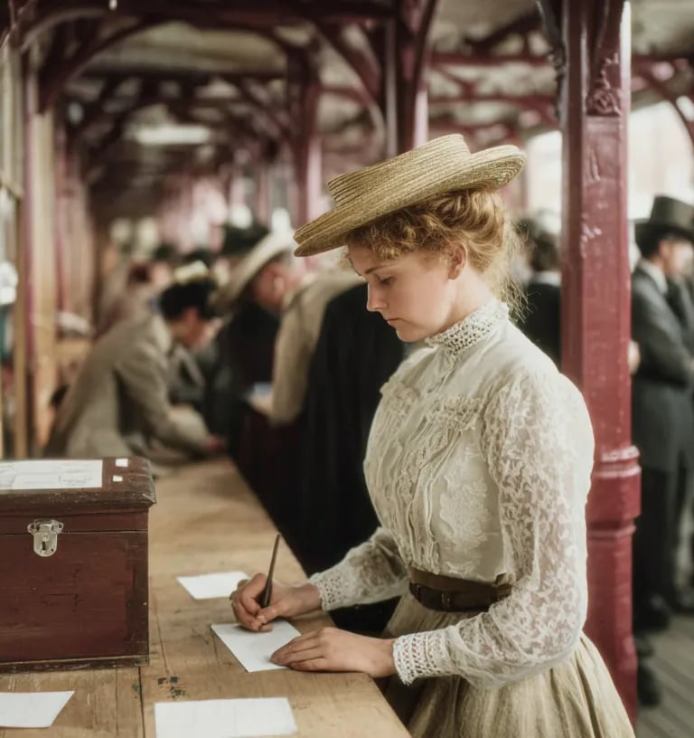 Wellington, New Zealand, 1893: Voting in Action