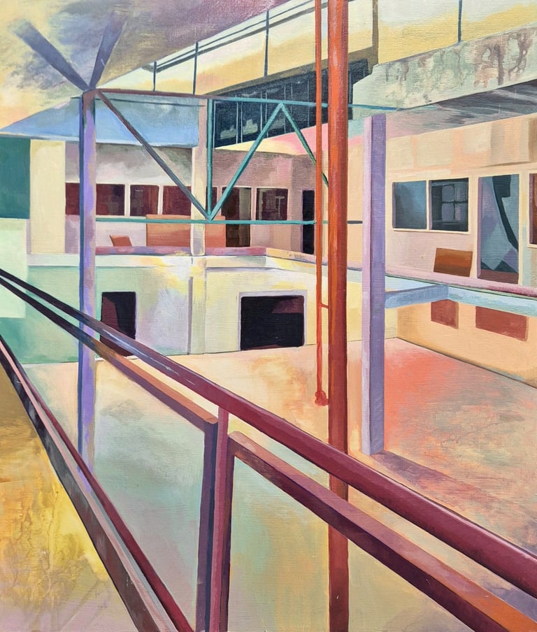 "Entwahrt"-Öl auf Holz-Gemälde von 2025-Jasmin Roßmann