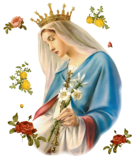 mmagine sacra di Maria Santissima, Regina degli Apostoli, simbolo di devozione e purezza della Fede 