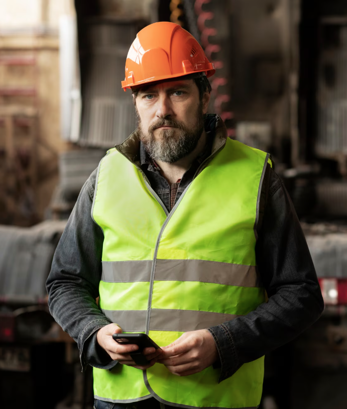 Hombre trabajando en minería