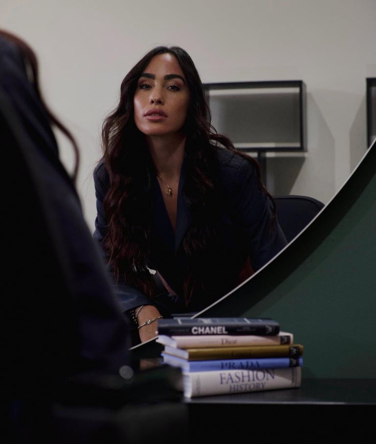 Alice De Luca work in the salon