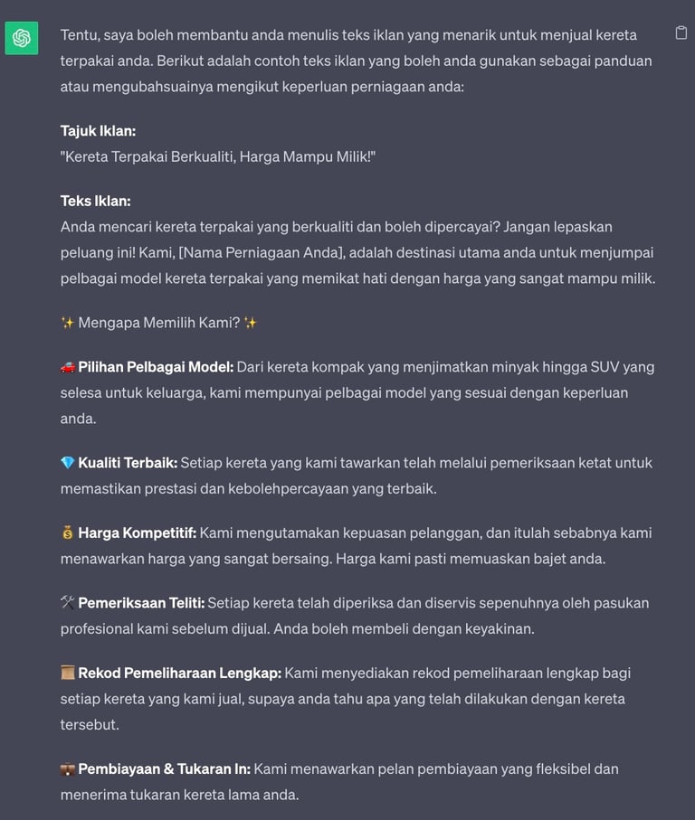 Chatgpt untuk pemasaran