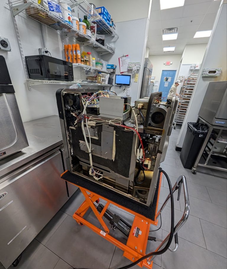 High speed oven repair