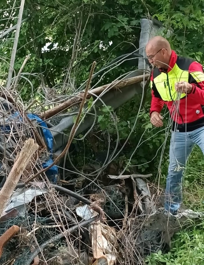 collecte déchets fil de fer artiste Wilfrid Bricourt