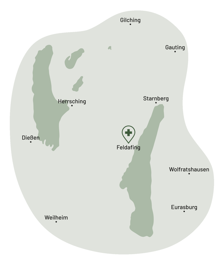 Grafik Einsatzgebiet Fünfseenland