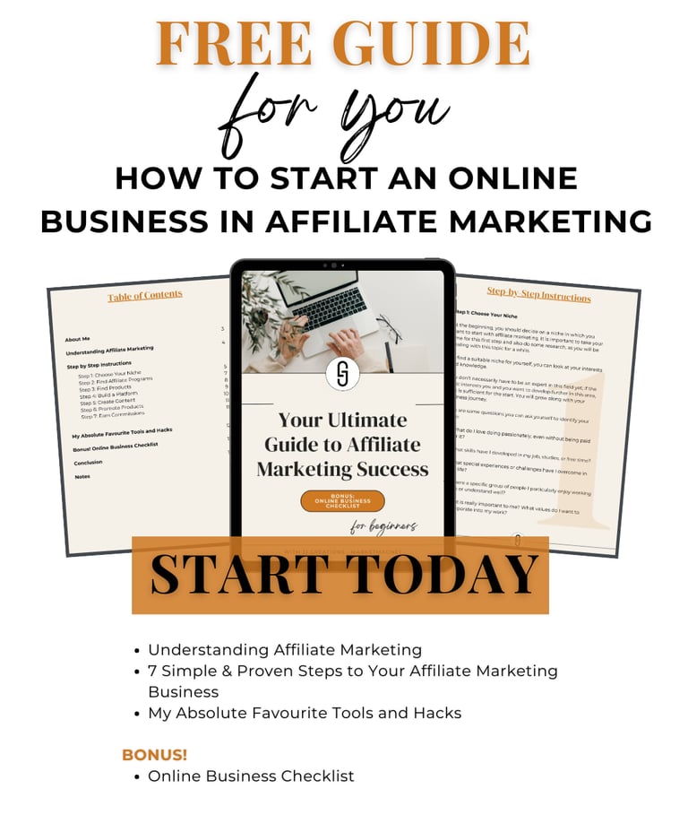 3 pages of free affiliate marketing guide