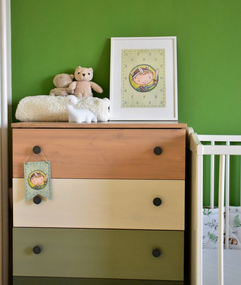 Kids' room decoration, nursery decoration, children's room illustrations