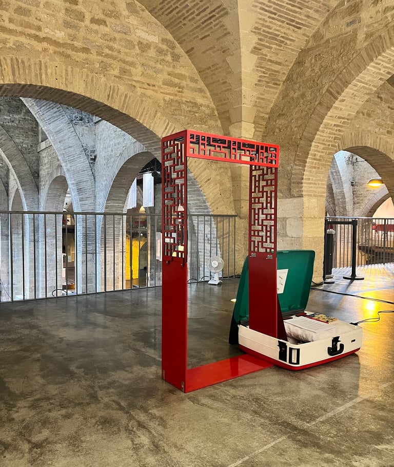 The physical installation of Cities Unseen at CPAC Musée d'art contemporain Bordeaux, 2025