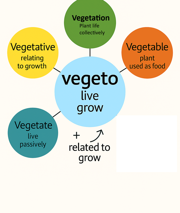 Vegeto root word chart Word Power Made Easy