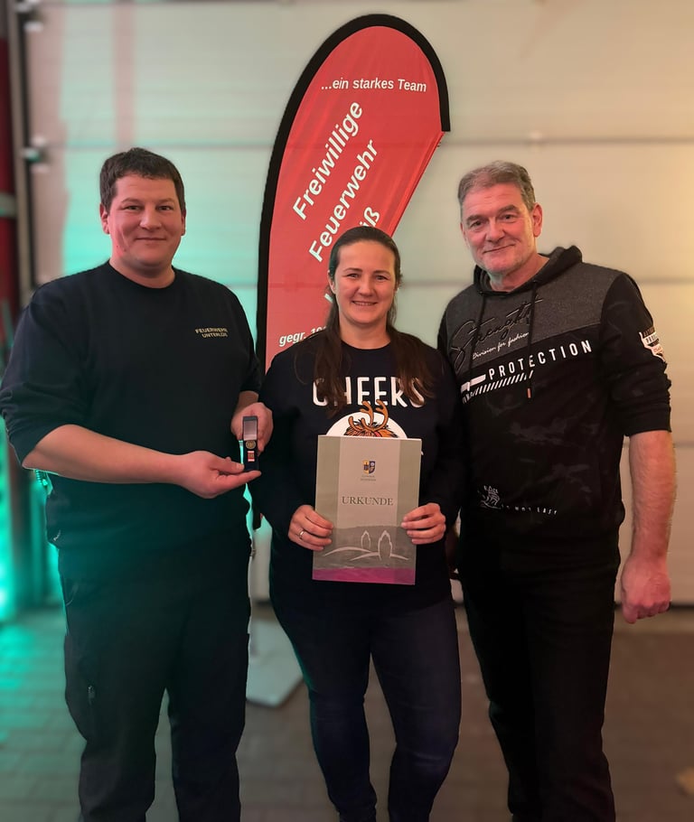 a man and woman holding a beer and a beer