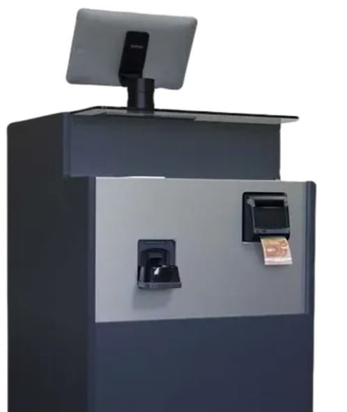 Monnayeur automatique 5R avec écran pour encaissement rapide et sécurisé