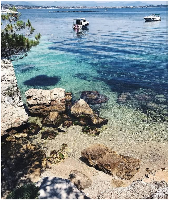 Cannes Lerins islands beach seaside boat swimming