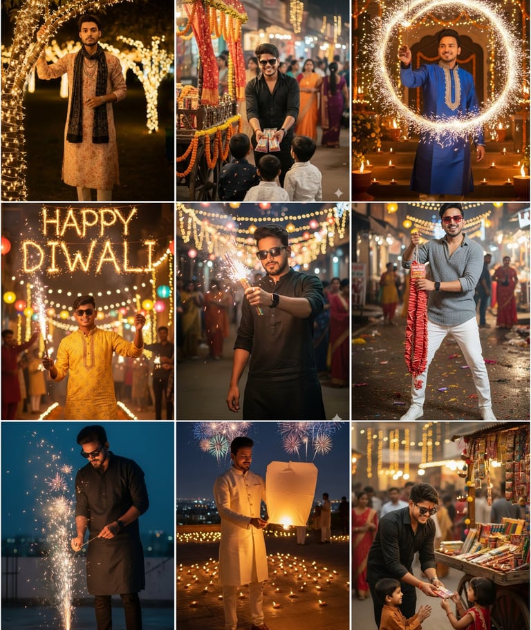 Trending Diwali Special Gemini AI Photos
