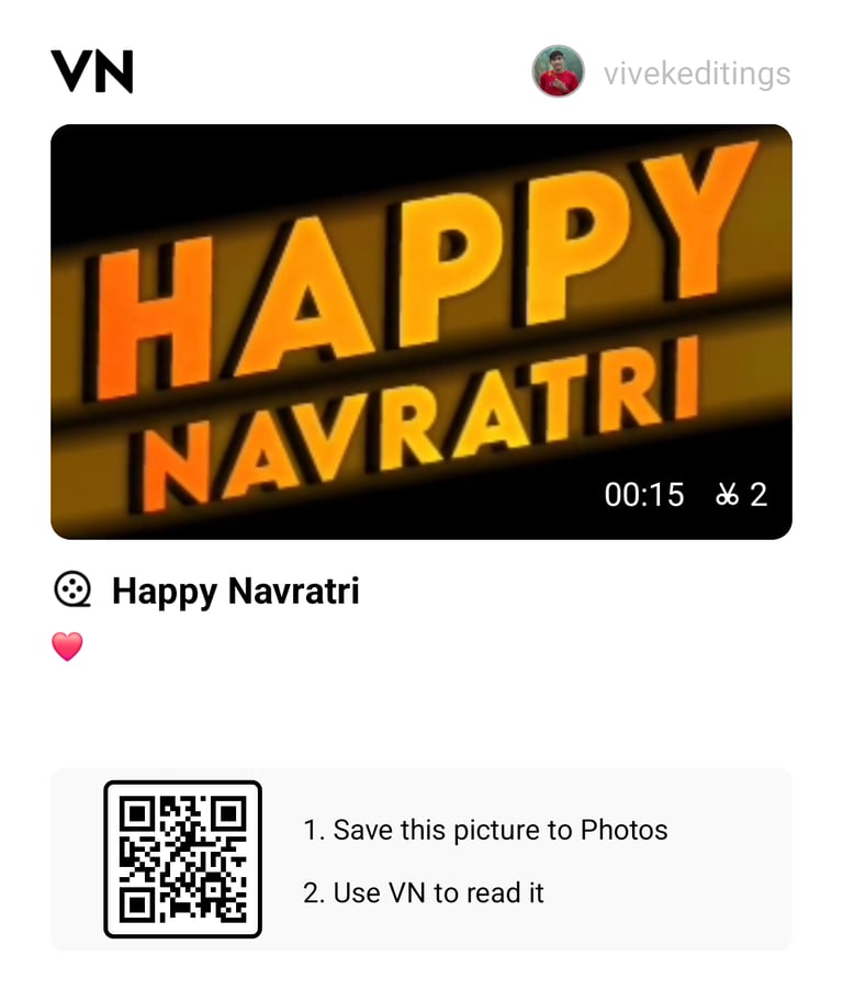 Happy Navratri VN Template Code