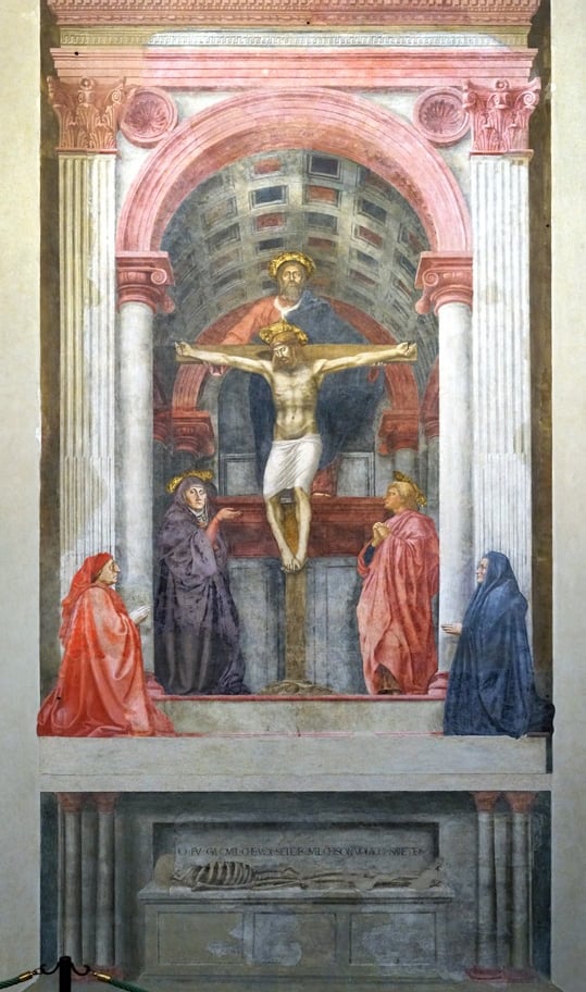 The Holy Trinity, Masaccio, c.1426-1428, Santa Maria Novella, Florence