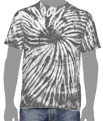 Gray Tie-dye T-shirt, Grey Tie-dye T-shirt, Charcoal Tie-dye T-shirt