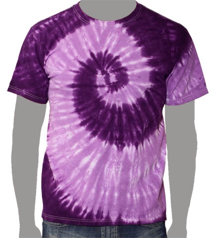 Purple Custom Tie-dye T-shirt