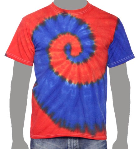 Red Royal Custom Tie-dye T-shirt