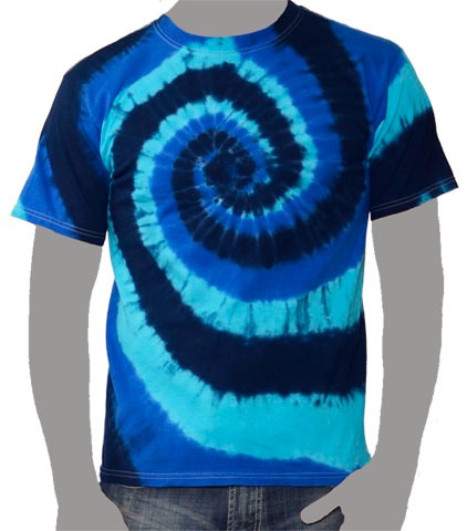Blue Custom Tie-dye T-shirt