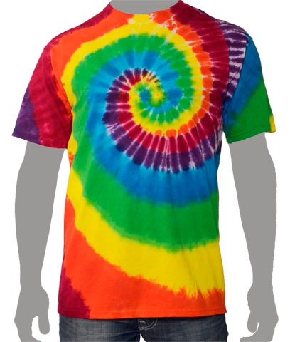 Rainbow Spiral Tie-dye T-shirt