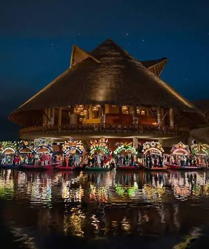 trajineras en xoximilco xcaret