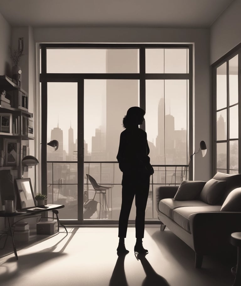 Silhouette-style image