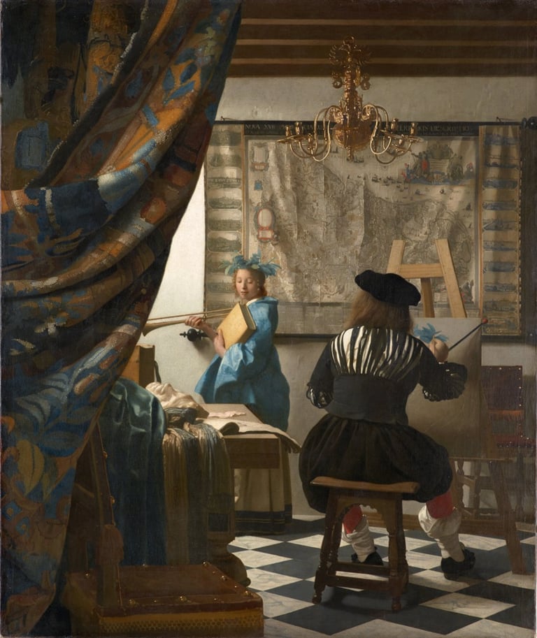 The Art of Painting, Johannes Vermeer, c. 1666–1668, Kunsthistorisches Museum, Vienna